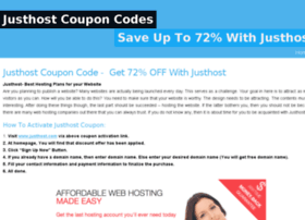 Justhostcoupons.snappages.com