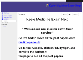 Keele-medicine-exam-help.wikispaces.com