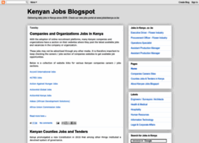 Kenyanjobs.blogspot.kr
