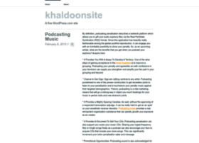 Khaldoonsite.wordpress.com