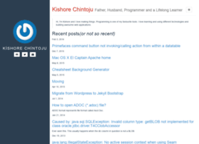 Kishore.chintoju.com