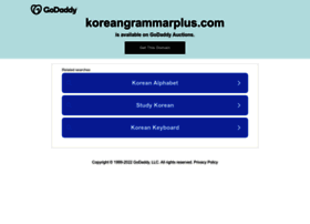 Koreangrammarplus.com