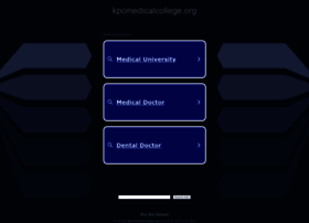 Kpcmedicalcollege.org