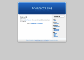 Krumhorn.wordpress.com