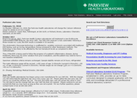 Lab.parkview.com