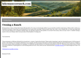 Lakemancosranch.com