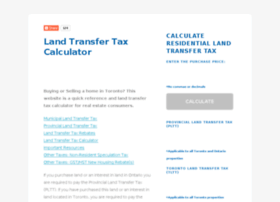 Landtransfertaxcalculator.ca