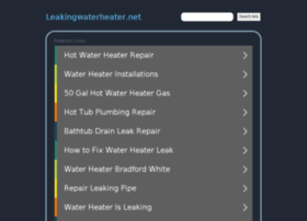leakingwaterheater.net