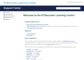 Learning.pcrecruiter.net