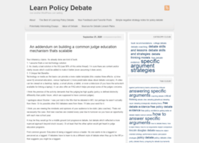 Learnpolicydebate.wordpress.com