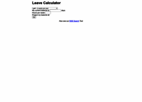 leavecalculator.com