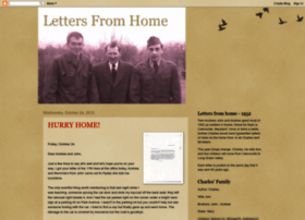 Lettersfromhome1952.blogspot.com