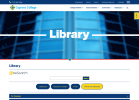 Library.cypresscollege.edu