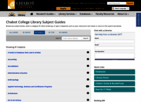 Libraryguides.chabotcollege.edu
