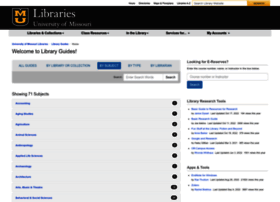 Libraryguides.missouri.edu