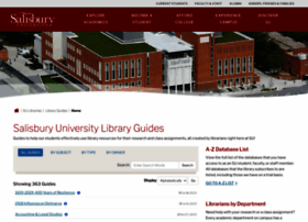 Libraryguides.salisbury.edu