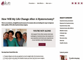 Lifeafterhysterectomy.com