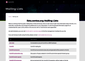 lists.centos.org