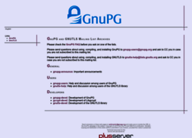Lists.gnupg.org
