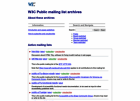 lists.w3.org