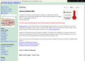 Literacymalden.wikispaces.com