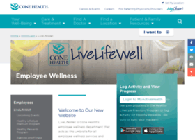 Livelifewell.conehealth.com