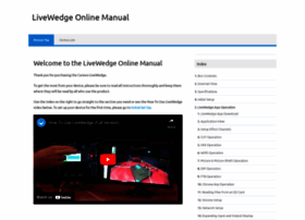 Livewedge-manual.cerevo.com