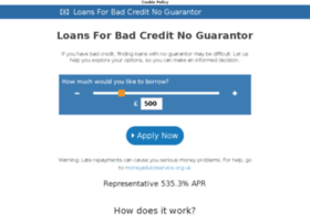 loansforbadcreditnoguarantor.co.uk