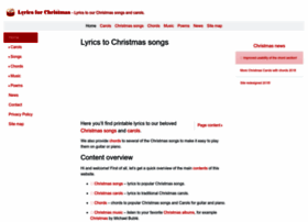 lyricsforchristmas.com