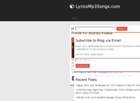 Lyricsmp3songs.com