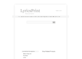 lyricsprint.com