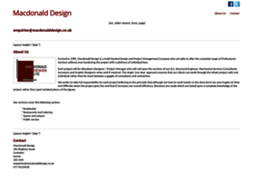 Macdonalddesign.co.uk