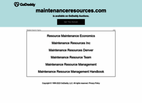maintenanceresources.com