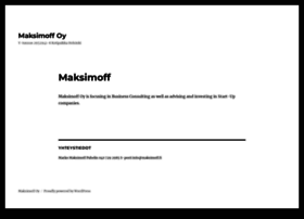Maksimoff.fi