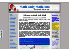 Math-only-math.com