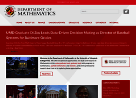 math.umd.edu
