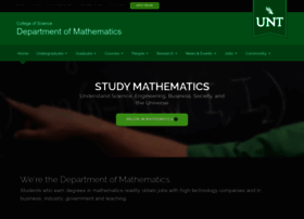 Math.unt.edu