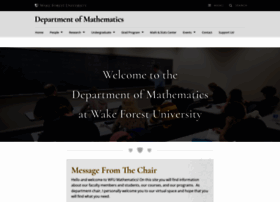 Math.wfu.edu