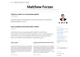 Matthewforzan.com.au