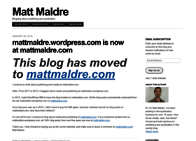 Mattmaldre.wordpress.com