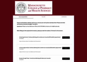 Mcphs.acuityscheduling.com