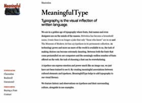 Meaningfultype.com