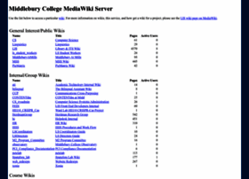 Mediawiki.middlebury.edu