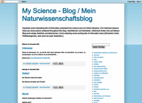 Meinnaturwissenschaftsblog.blogspot.nl
