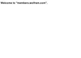 members.wolfram.com