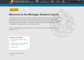 Michiganstudentcaucus.org
