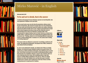 Mirko-marovic-eng.blogspot.com