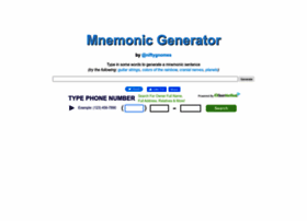 Mnemonicgenerator.com