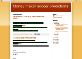 Moneymakersoccerpredictions.blogspot.com