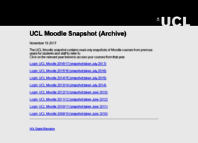 Moodle-archive.ucl.ac.uk